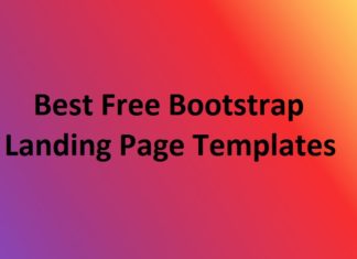 Bootstrap landing page templates