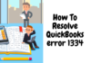 Fix Quickbook error 1334