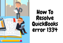 Fix Quickbook error 1334