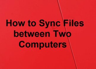 how to sync files between two computers
