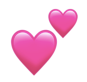 Pink Hearts Emoji 